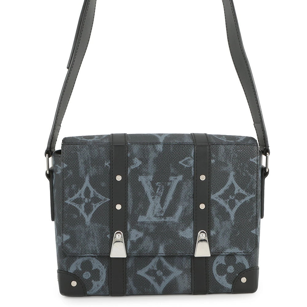 Louis Vuitton Shoulder Bag Monogram Pastel Trunk Messenger Virgil Abloh Black